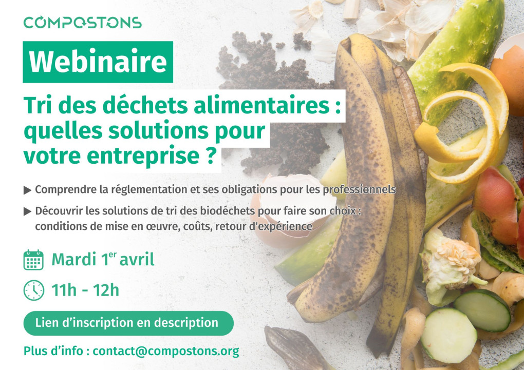 visuel webinaire tri des déchets alimentaires